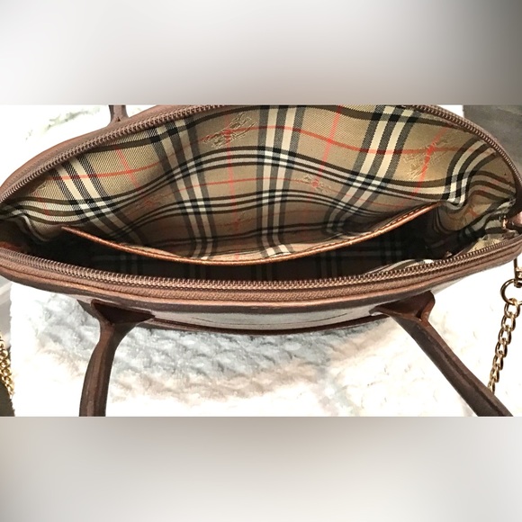 Burberry Leather 2 Way Satchel - Picture 11 of 12